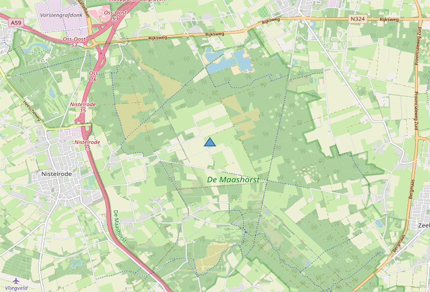 Ligging van de telpost Ligging van de telpost